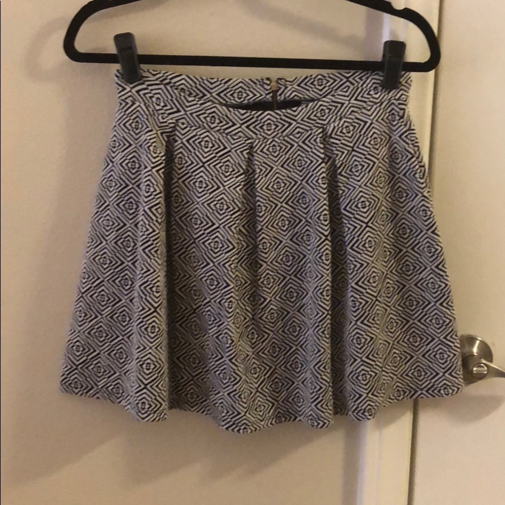 Black and White Pattern Skirt